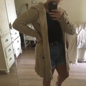 Beautiful Beige Heavyweight Cardigan